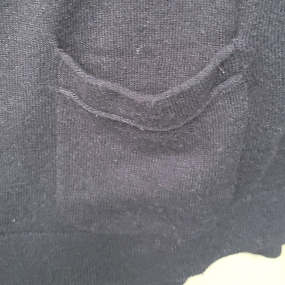 Boden MIA one pocket black wool & cashmere blend knit sweater women’s 6 - Picture 3 of 6